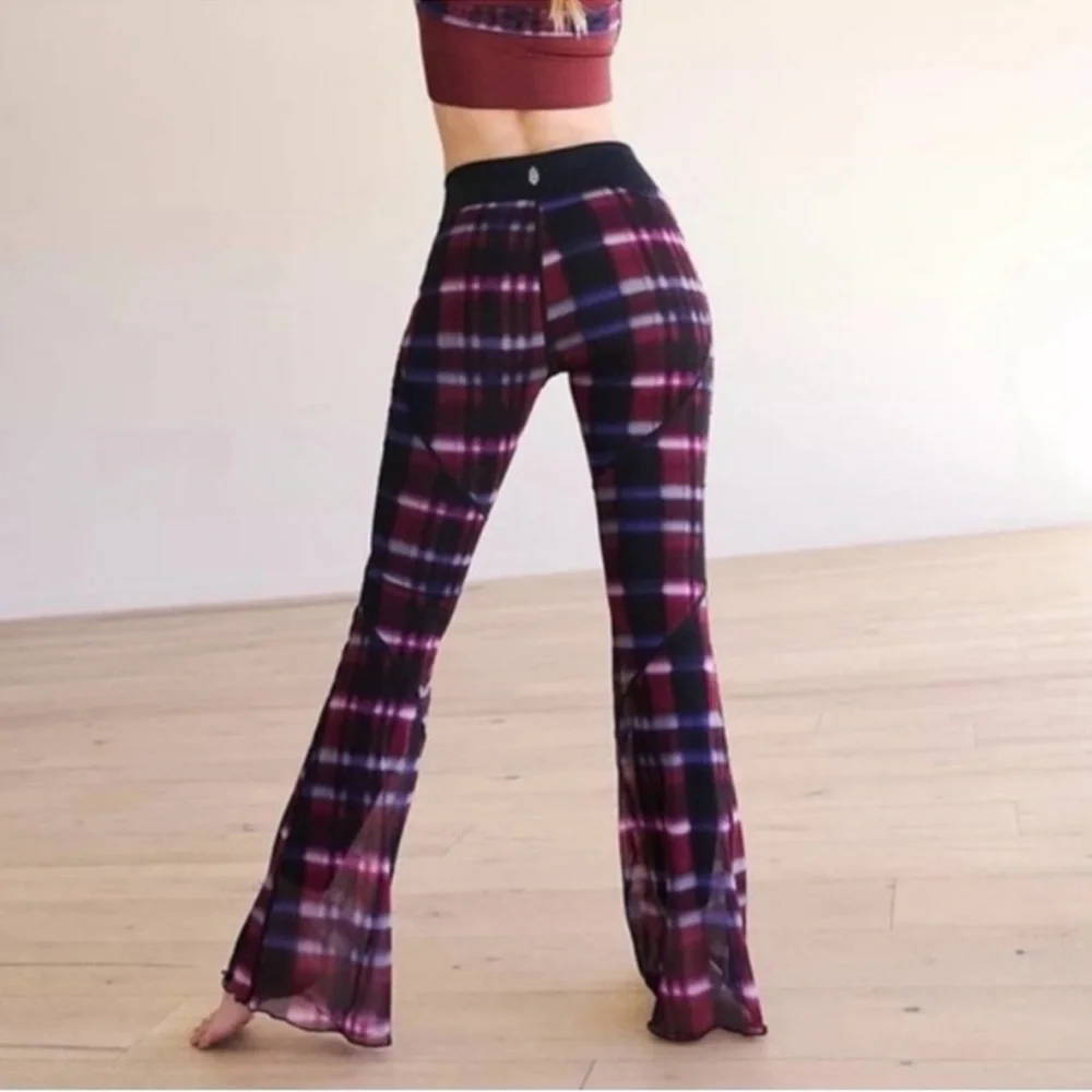 Free People See You Through Printed Flare Pants - Picture 3 of 6